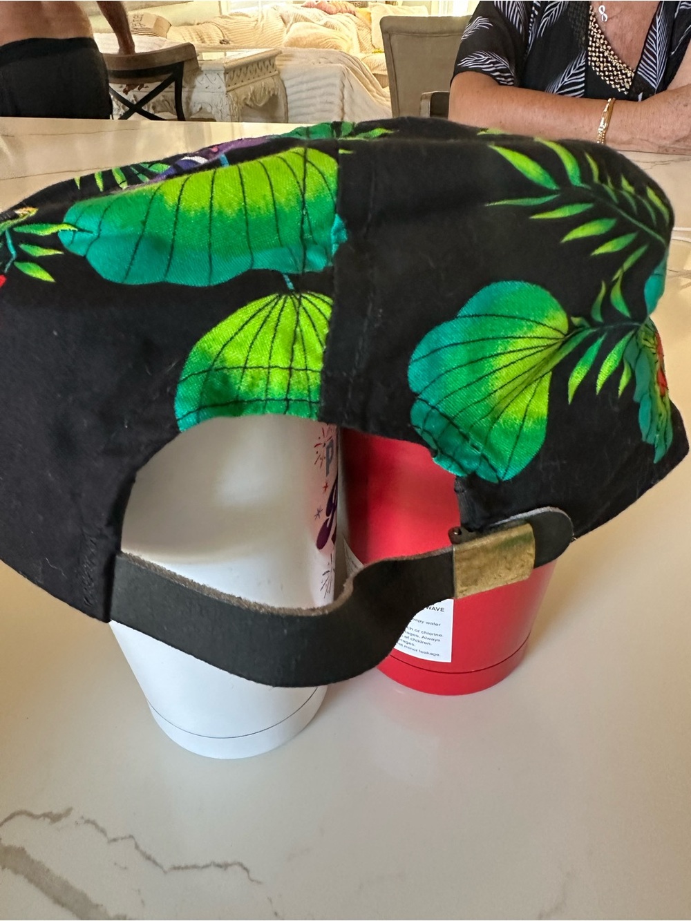 Jimmy Buffett's Margaritaville Black Tropical Baseball Hat - Picture 5 of 9